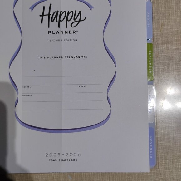 New Happy Planner Garden Trellis Teacher 12-Month Planner July 2025-June 2026 - Picture 4 of 9